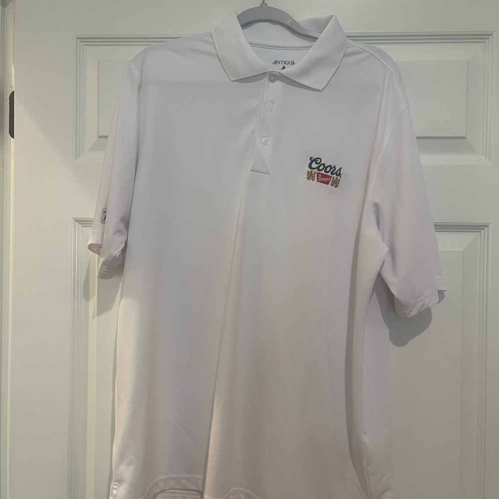 Antigua White Polo Shirt